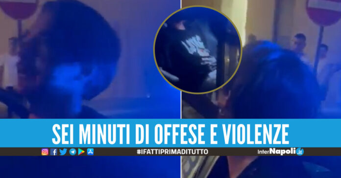 Aversa. Insulta la moglie del poliziotto, gli sputa contro e sfonda la volante a testate [Video]