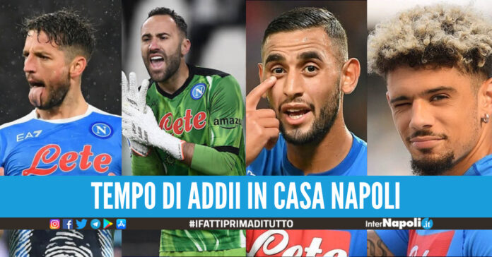 Napoli. è tempo di addii: da oggi Mertens, Ospina, Malcuit e Ghoulam non sono più ufficialmente calciatori azzurri