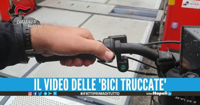 Bici elettriche 'truccate' da scooter, multe da 42mila euro nel Napoletano