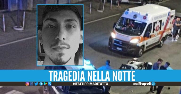 Dramma in Campania, Federico muore a 22 anni dopo l’impatto