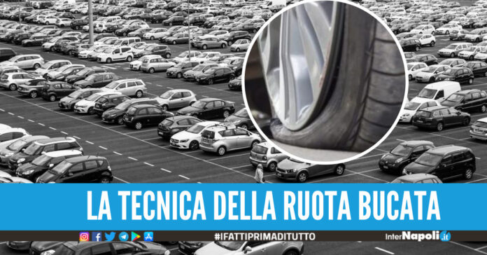 Forano pneumatici per distrarre clienti di un centro commerciale e rubargli nell’auto 3 arresti a Quarto