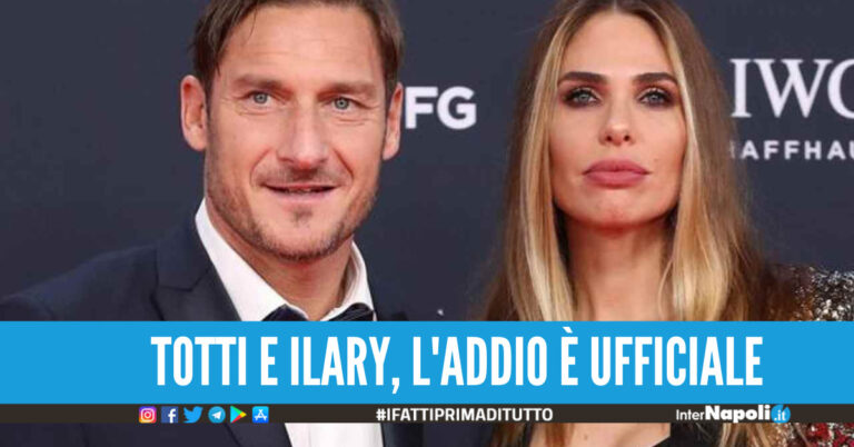 Francesco Totti e Ilary Blasi, l’addio è ufficiale: arriva il comunicato della coppia