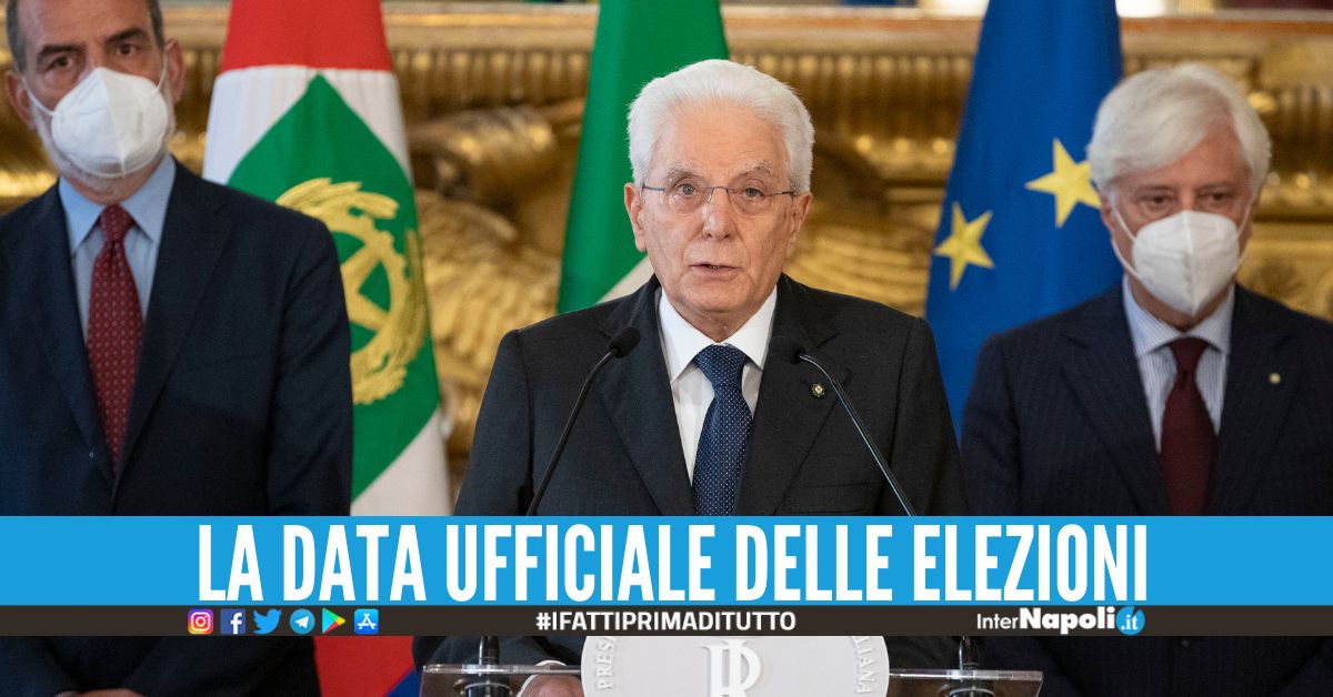Il Presidente Mattarella scoglie le Camere, si vota il 25 settembre