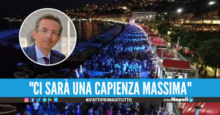 Manfredi dice “no” ai mega eventi sul Lungomare di Napoli: “Non è uno stadio”