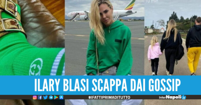 Ilary Blasi, primo viaggio dopo la separazione da Totti lui cerca casa, lei vola via con i figli