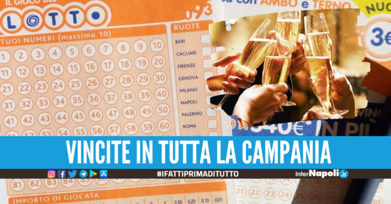 Le provincie di Napoli e Caserta brindano con il Lotto, terno secco da quasi 100mila euro