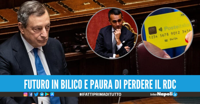 Mario Draghi, Luigi Di Maio e la card del Rdc