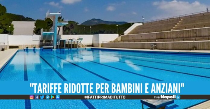 Riapre la piscina alla Mostra d'Oltremare, prezzi invariati e nuovi orari