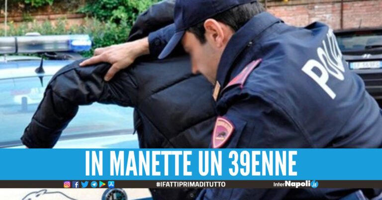 Aggredisce la moglie e i poliziotti intervenuti per soccorrerla: arrestato a Pomigliano
