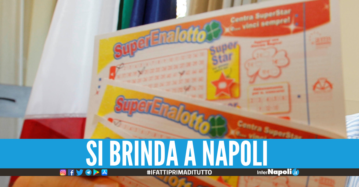 Napoli baciata dalla fortuna, centrato un '5' da 57mila euro al SupeEnalotto