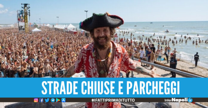 Castel Volturno si prepara al doppio concerto di Jovanotti, strade chiuse e alcolici vietati