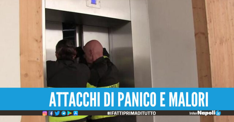 Cinque persone bloccate in ascensore a Mugnano, salvate dai vigili del fuoco