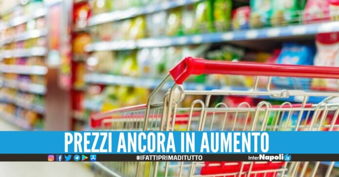 Continua l'aumento dei prezzi degli alimenti, spesa sempre più cara