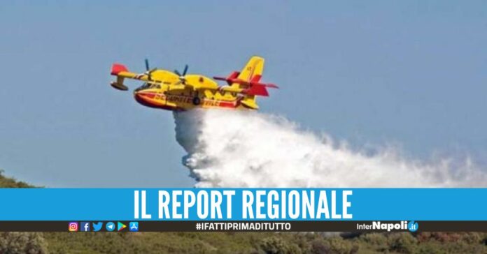 La Campania brucia d'estate, registrati 399 incendi in 2 mesi