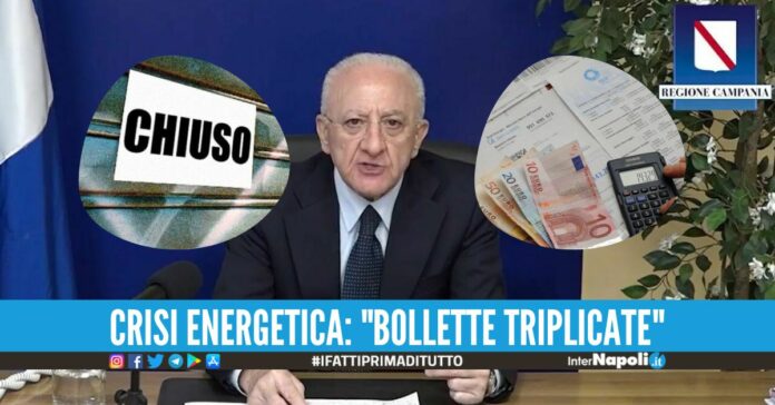 Bollette pazze, De Luca annuncia: 