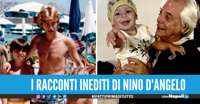 Nino d'Angelo inedito tra spiaggia e scuola: 