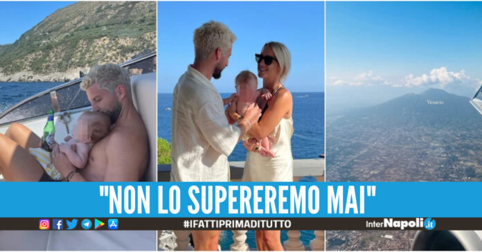 Dries e kat Mertens con il piccolo Ciro tra le acque del Golfo