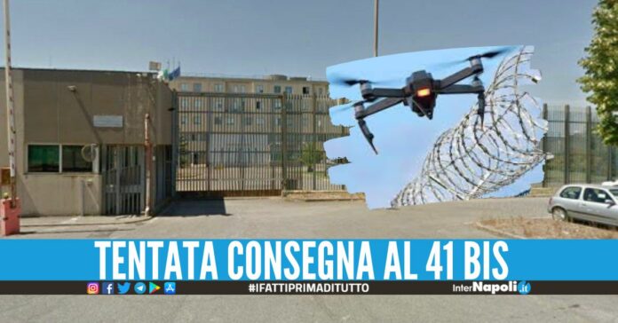 Droga e telefonino per il detenuto legato alla camorra, bloccato il drone