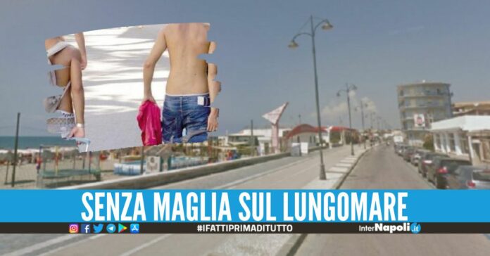 Girano in costume e senza maglia a Mondragone, multati 5 turisti