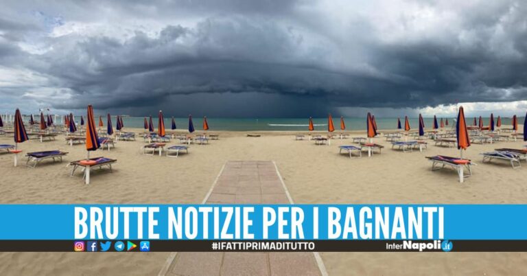 La pioggia rovina il weekend, nuova allerta meteo in Campania