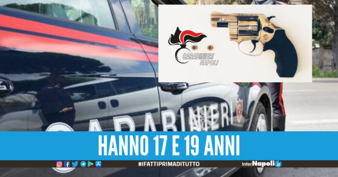 Nel riquadro l'arma sequestrata