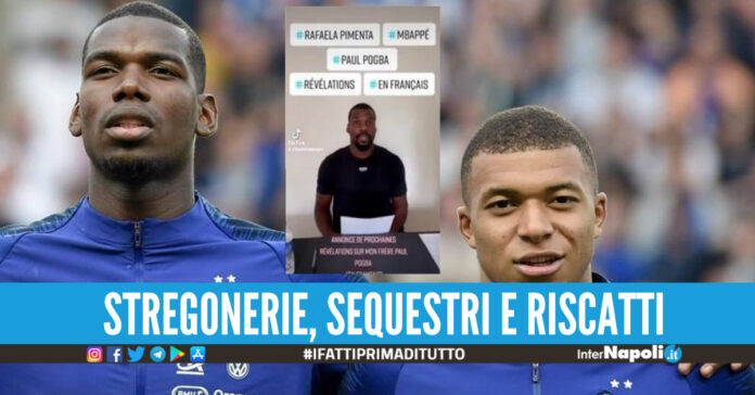 Paul Pogba e Kylian Mbappè, al centro Mathias Pogba nel video pubblicato sui social