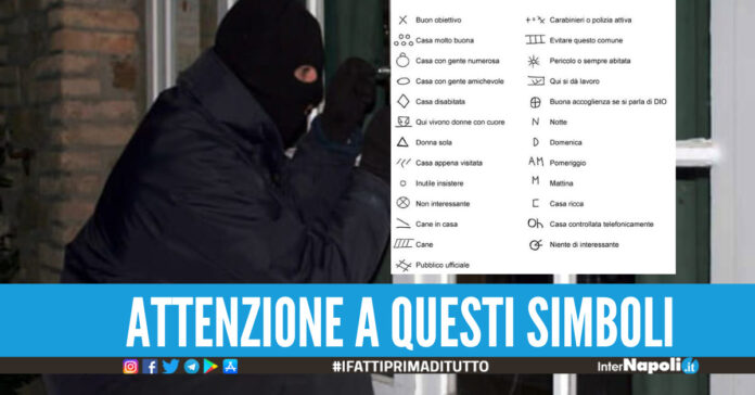 Segni su porta, citofono, cancello e mura di casa i simboli dei ladri per svaligiare le abitazioni
