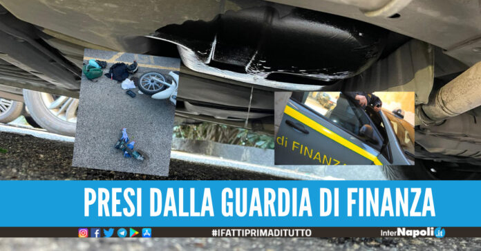 Sorpresi dalla Finanza a rubare catalizzatori e marmitte al Centro Direzionale, in due nei guai sono di Casoria e S. Giorgio a Cremano