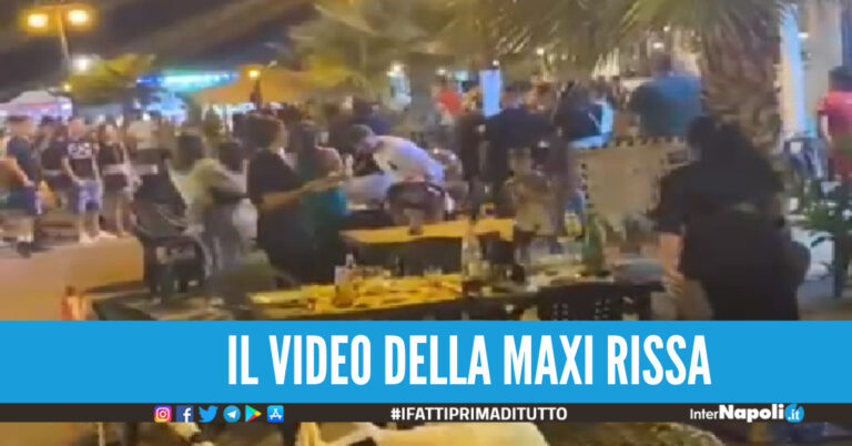 Maxi rissa tra famiglie a Mondragone, volano anche sedie e bicchieri