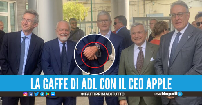 Aurelio De Laurentiis gaffe Tim Cook