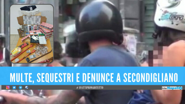 Alto impatto a Secondigliano, coppia denunciata: sullo scooter senza casco con bimba di cinque anni