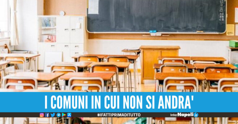 Allerta meteo in provincia di Napoli, molti sindaci chiudono le scuole