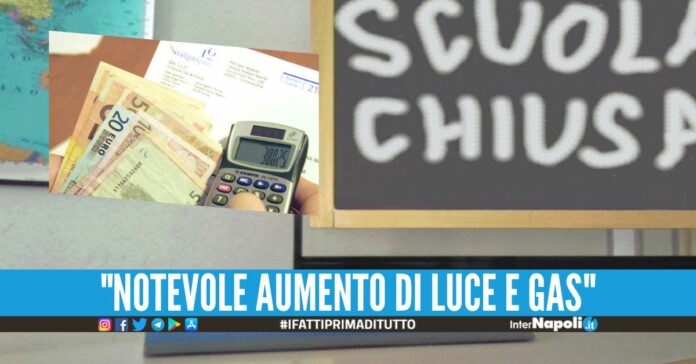 Scuola chiusa per il caro bollette, firmata l'ordinanza in provincia di Napoli