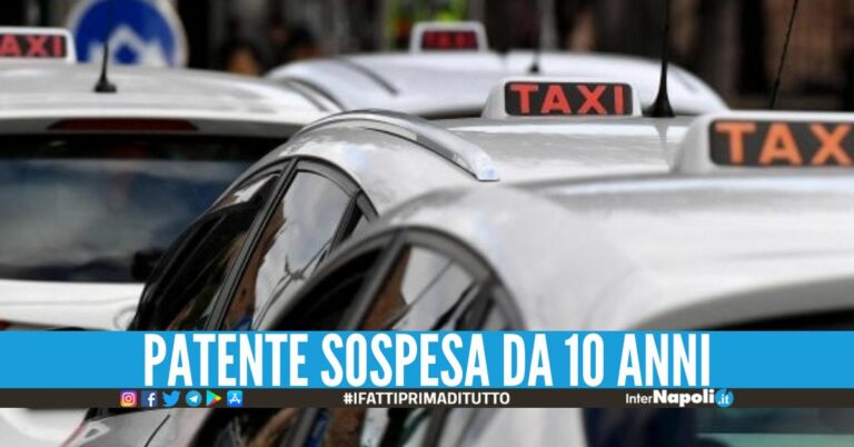 Da Napoli a Sorrento per 130 euro, beccato tassista abusivo senza patente