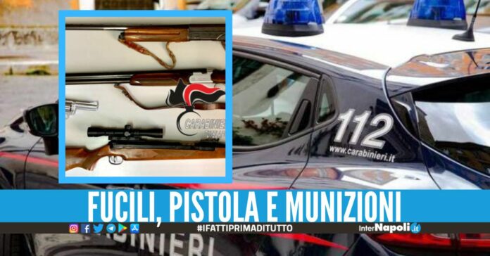 Scovato un arsenale in un casolare a Nola, 65enne di finisce nei guai