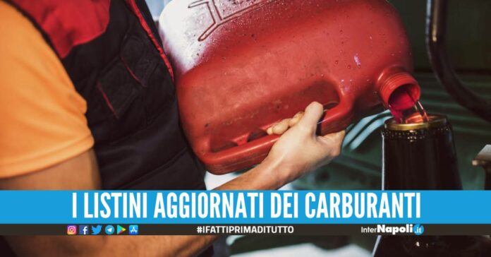Continua il calo del prezzo di benzina, aumento del gasolio per riscaldamento