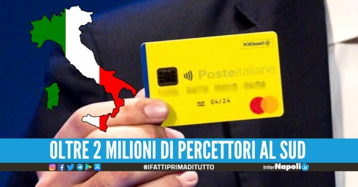 Reddito di cittadinanza di agosto, l'Inps svela il numero dei percettori al Sud