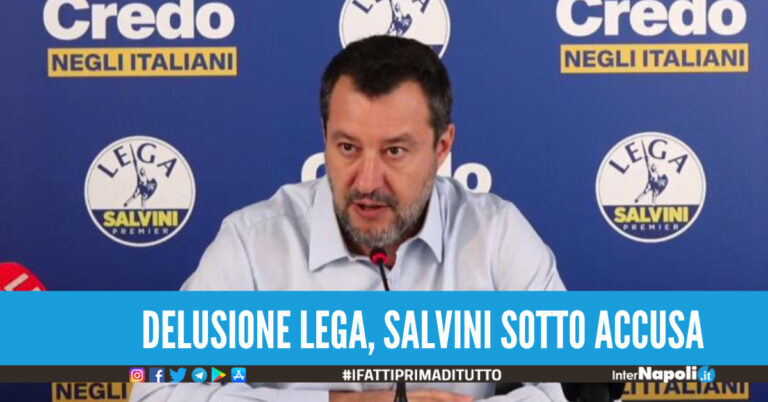 Delusione Lega, è al 9%. Salvini: “Il dato non mi soddisfa, sono abbastanza incazzato”