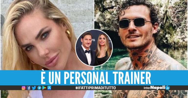 Ilary Blasi e Cristiano Iovino, al centro insieme a Francesco Totti