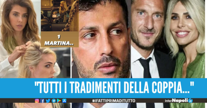 Martina e la parrucchiera Alessia Solidani, Corona racconta tutti i tradimenti della coppia Totti-Blasi