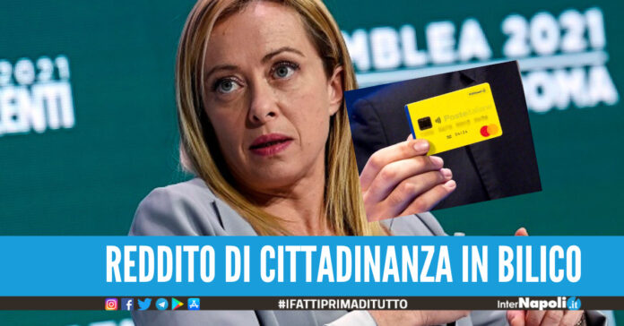Reddito di Cittadinanza, la Meloni non ha dubbi Va cancellato
