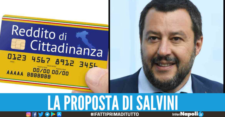 Reddito di cittadinanza, la proposta di Salvini:”Sospenderlo per sei mesi”