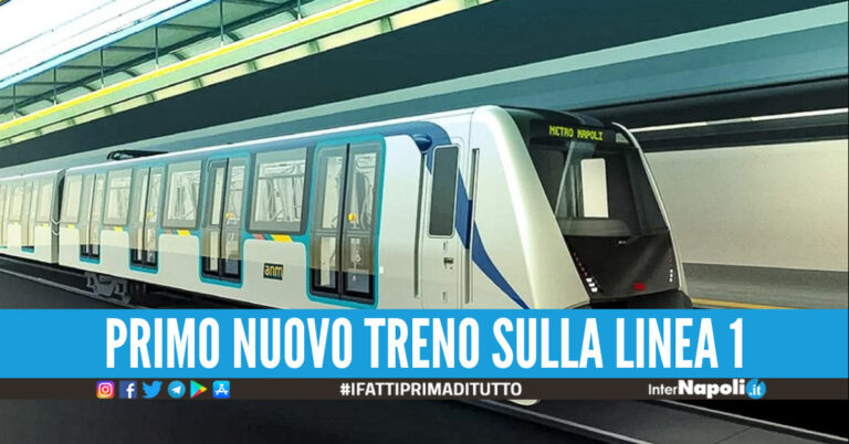 Sediolini ‘blu Napoli’, aria condizionata ed internet: via libera al primo treno della Linea metro 1