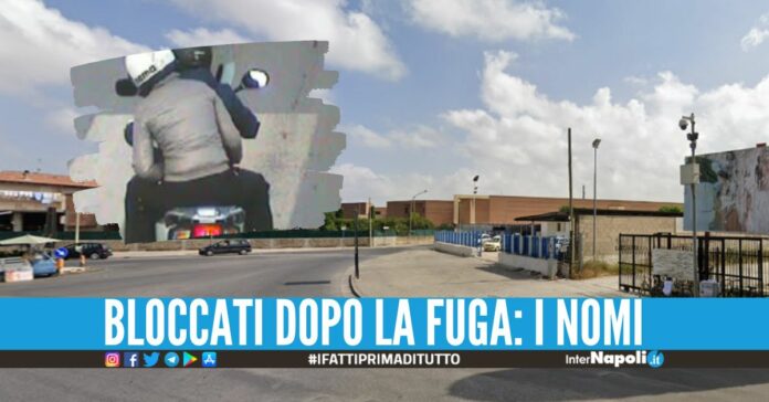 Inseguimento dopo la tentata rapina a Giugliano, 2 uomini bloccati in strada