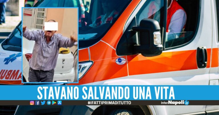 Assurdo a Napoli, tassista aggredisce il personale del 118 durante l'intervento