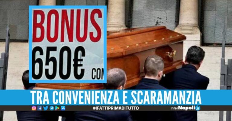 Arriva il bonus funerale in provincia di Napoli: "650 euro di sconto"