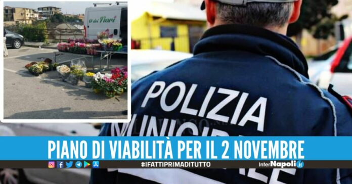 Controlli al cimitero di Arzano, scoperti e multati fiorai abusivi