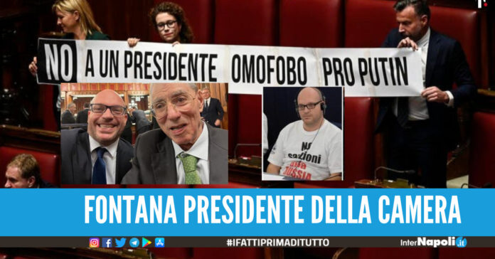 Fontana eletto presidente della Camera, protesta in aula E' omofobo e pro Putin