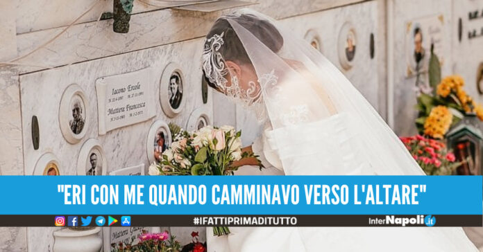 Gianna al cimitero dal papà