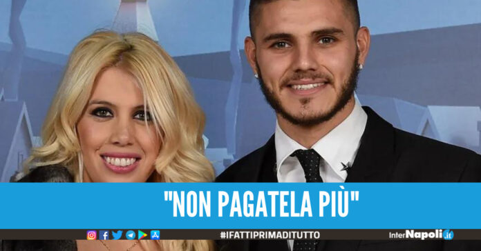 Icardi licenzia Wanda Nara, bloccato assegno da un milione di euro